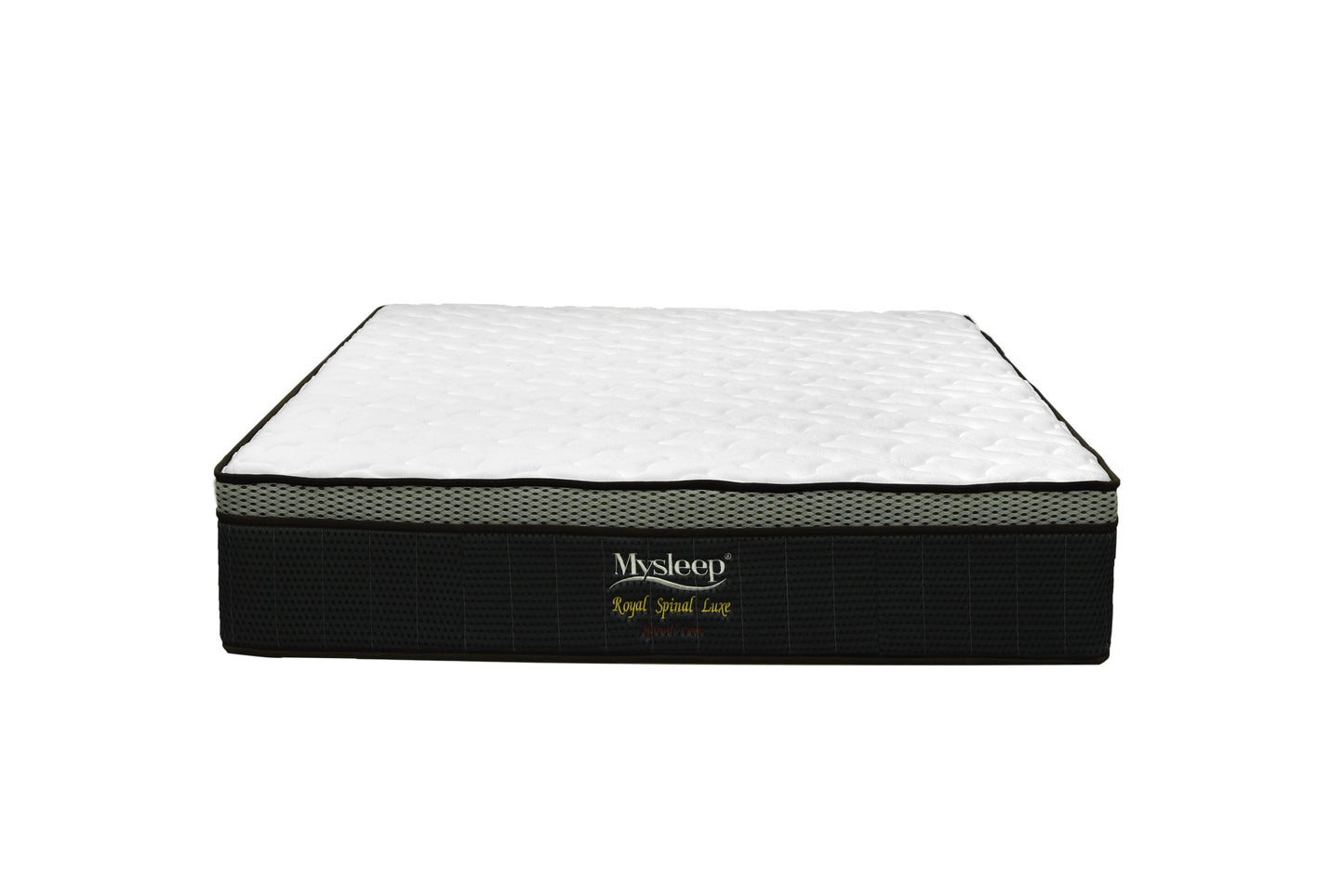 Mysleep Royal Spinal Luxe - 12" inch Imported Knitted Fabric Spring Mattress